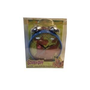 Scooby-Doo 2005 Jumbo Double Bell Alarm Clock Warner Bros Cartoon Network New